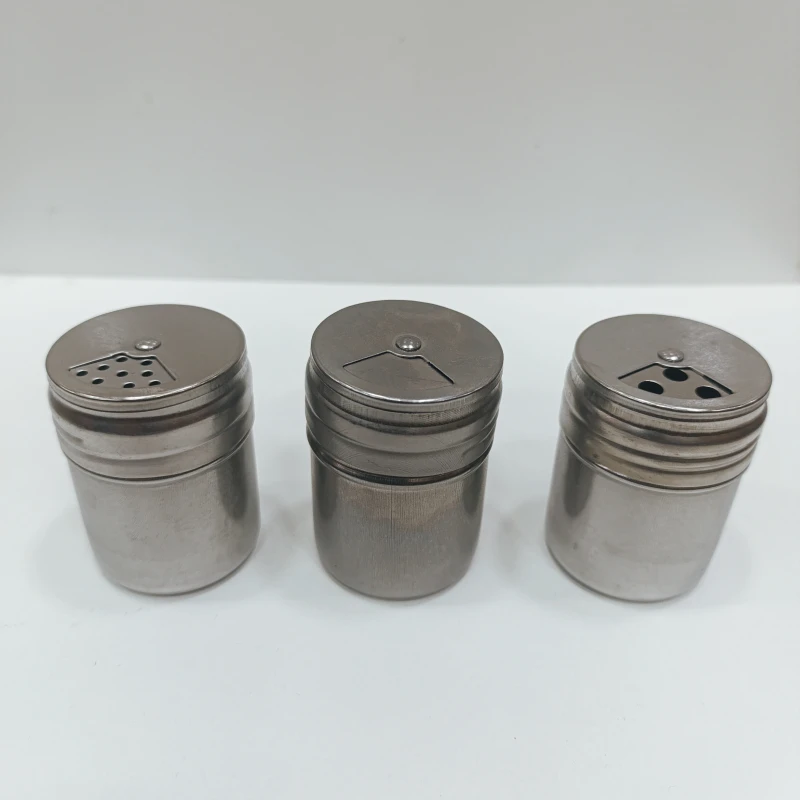 Salero metalico con tapa